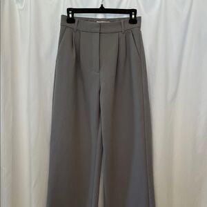 Gray Abercrombie high-waisted trousers